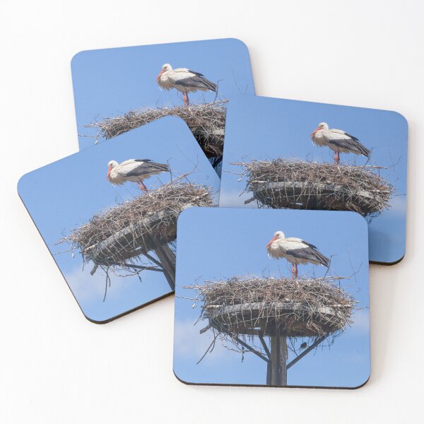 Item preview, White stork (Ciconia ciconia) with stork nest designed and sold by Torsten  Krüger.