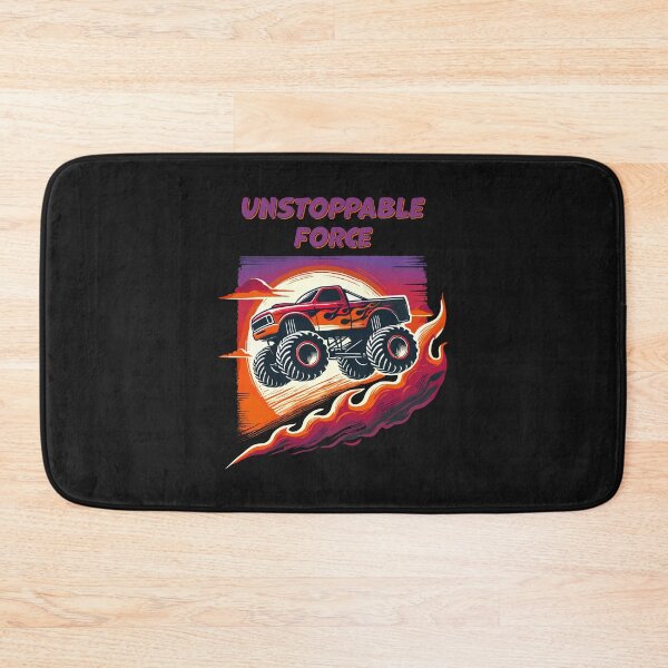 Item preview, Unstoppable Monster Truck in Fiery Sunset designed and sold by SerhiiArt.