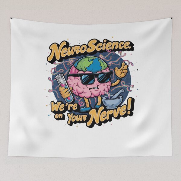 Item preview, Neuroscience puns we're on your nerve funny gift for medical and science students designed and sold by Angie-Atelier.