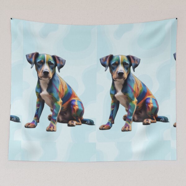Item preview, Perro lindo colorido designed and sold by AbeeRedB.