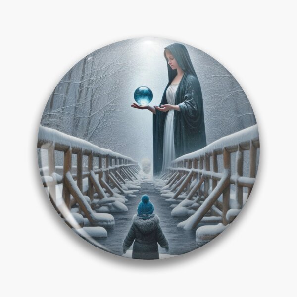 Item preview, Catseye Winter Landscape scene from Canadian Literature Snowylandscape designed and sold by CristalleLisa.