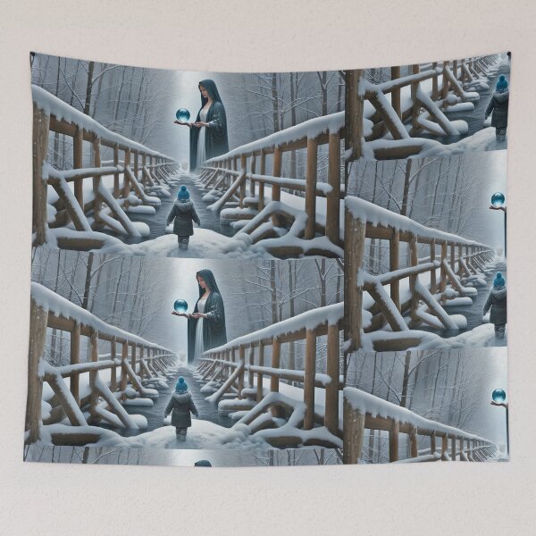 Item preview, Catseye Winter Landscape scene from Canadian Literature Snowylandscape designed and sold by CristalleLisa.