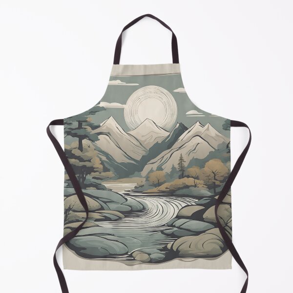 Item preview, Serene Mountain Scene designed and sold by InspiredByPros.