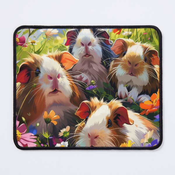 Item preview, Guinea Pig Family in Wildflowers designed and sold by palmyst.