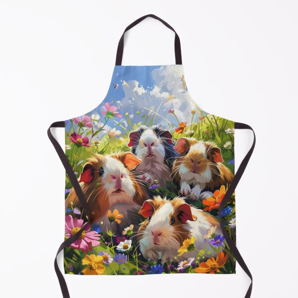 Item preview, Guinea Pig Family in Wildflowers designed and sold by palmyst.