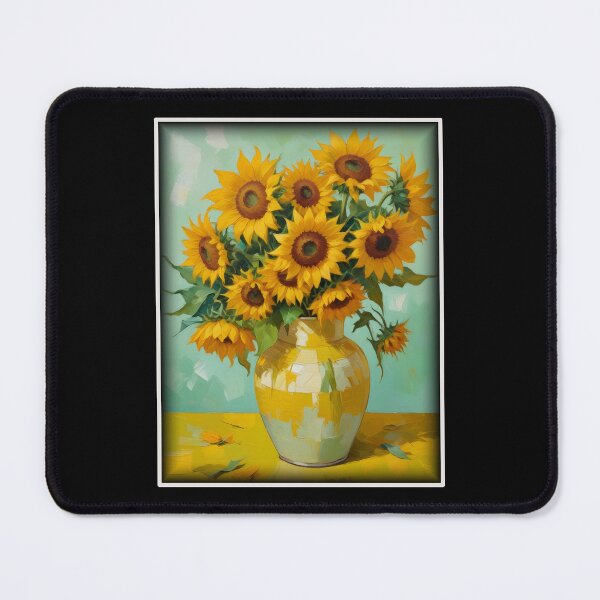 Item preview, Painting Of The Sunflowers In A Style Imitating Vincent van Gogh's Technique designed and sold by Adelberton.