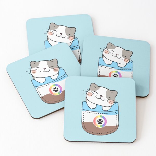 Item preview, Gato peludo del orgullo en bolsillo falso designed and sold by everything4eva.