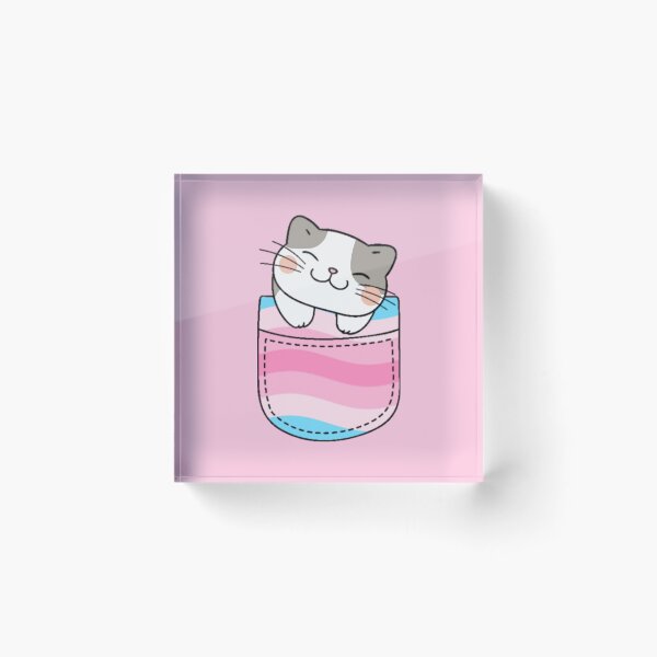 Item preview, Transfem Pride Cat en bolsillo falso designed and sold by everything4eva.