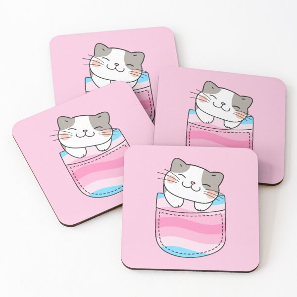 Item preview, Transfem Pride Cat en bolsillo falso designed and sold by everything4eva.