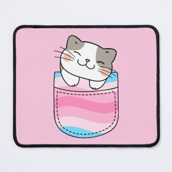 Item preview, Transfem Pride Cat in Faux Pocket designed and sold by everything4eva.