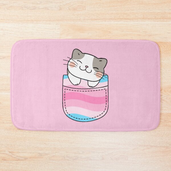 Item preview, Transfem Pride Cat in Faux Pocket designed and sold by everything4eva.