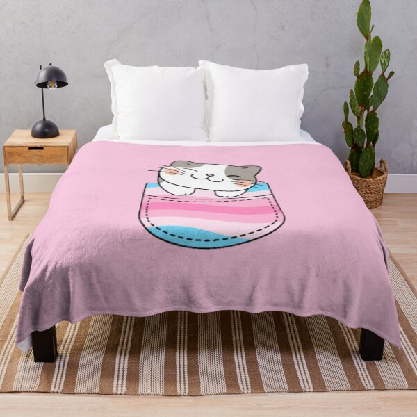 Item preview, Transfem Pride Cat in Faux Pocket designed and sold by everything4eva.