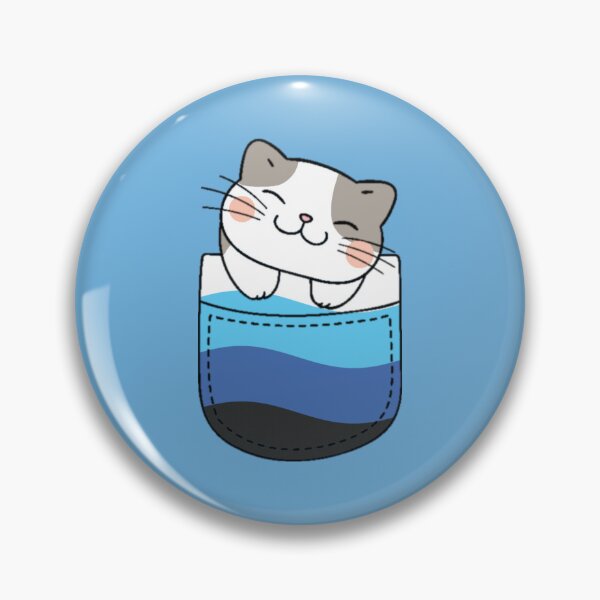 Item preview, Transmasc Pride Cat in Faux Pocket designed and sold by everything4eva.