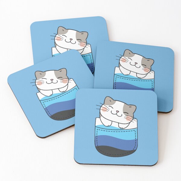 Item preview, Transmasc Pride Cat en bolsillo falso designed and sold by everything4eva.