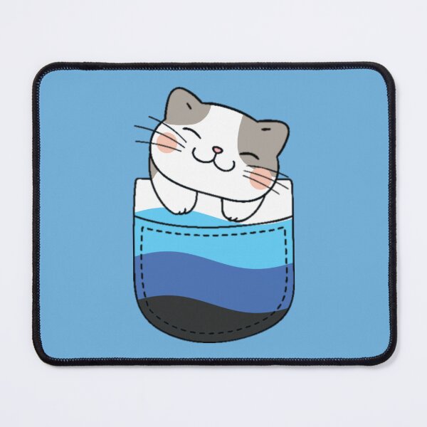 Item preview, Transmasc Pride Cat in Faux Pocket designed and sold by everything4eva.