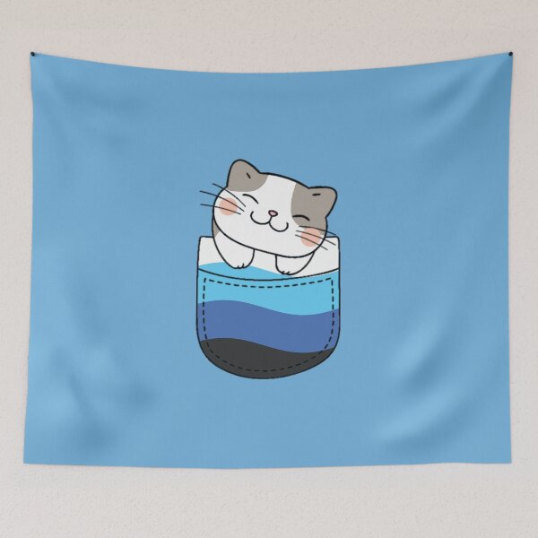 Item preview, Transmasc Pride Cat en bolsillo falso designed and sold by everything4eva.