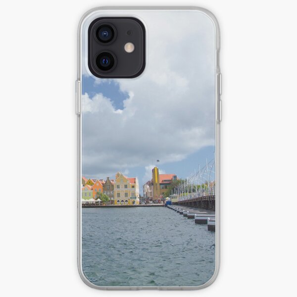 Handelskade and Queen Emma Bridge, Willemstad, Curacao iPhone Soft Case