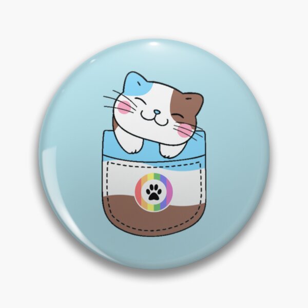 Item preview, Furry Pride Cat in Faux Pocket designed and sold by everything4eva.