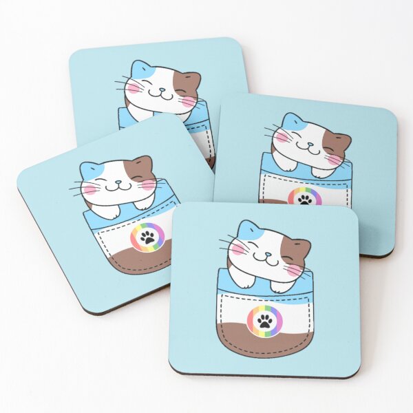 Item preview, Gato peludo del orgullo en bolsillo falso designed and sold by everything4eva.