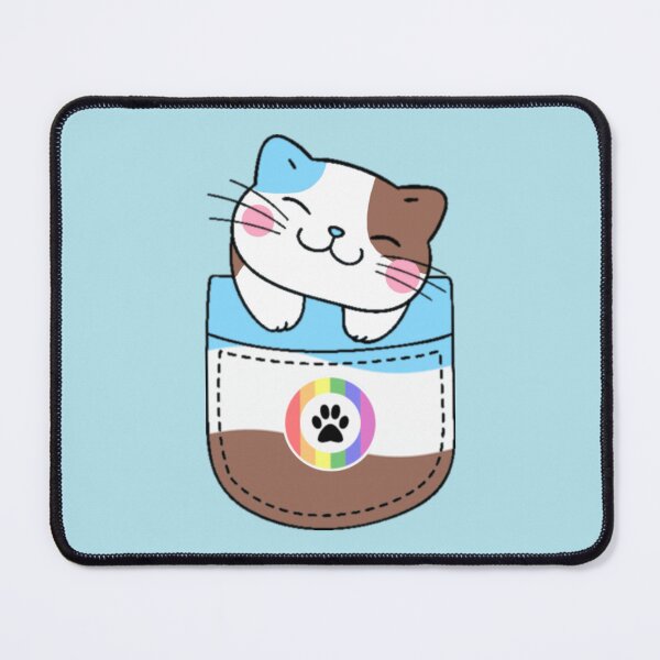 Item preview, Furry Pride Cat in Faux Pocket designed and sold by everything4eva.