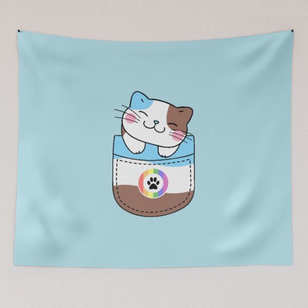 Item preview, Gato peludo del orgullo en bolsillo falso designed and sold by everything4eva.