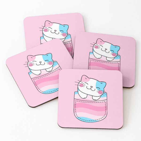 Item preview, Transfem Pride Cat en bolsillo falso designed and sold by everything4eva.