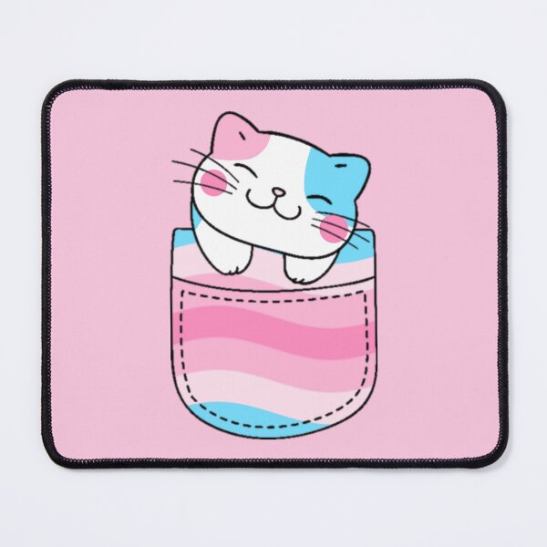 Item preview, Transfem Pride Cat in Faux Pocket designed and sold by everything4eva.