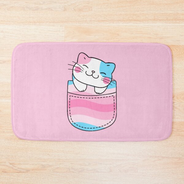 Item preview, Transfem Pride Cat in Faux Pocket designed and sold by everything4eva.