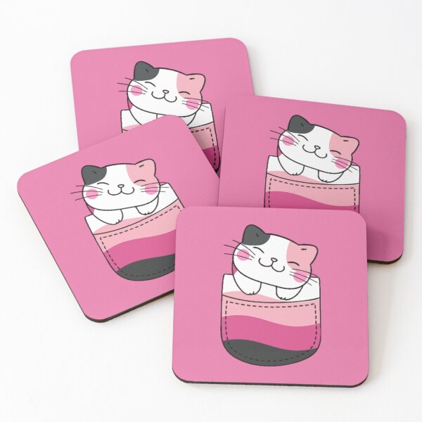 Item preview, Transfem Pride Cat in Faux Pocket designed and sold by everything4eva.
