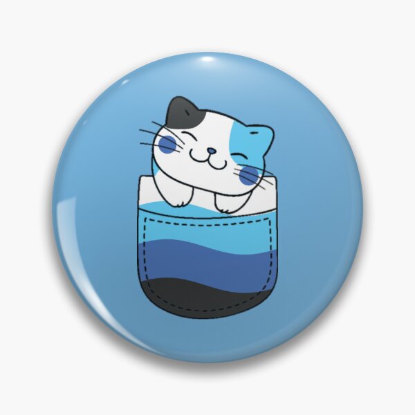 Item preview, Transmasc Pride Cat in Faux Pocket designed and sold by everything4eva.