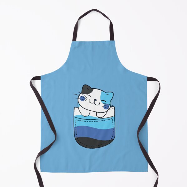 Item preview, Transmasc Pride Cat in Faux Pocket designed and sold by everything4eva.