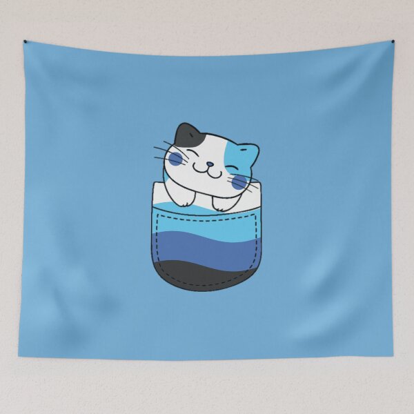 Item preview, Transmasc Pride Cat en bolsillo falso designed and sold by everything4eva.