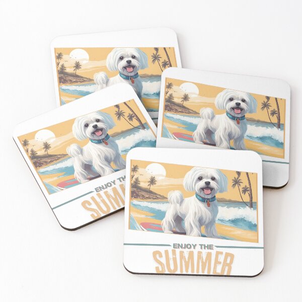 Item preview, Maltese  summer Holidays dog Enjoy the Summer  designed and sold by GoodyPaws.
