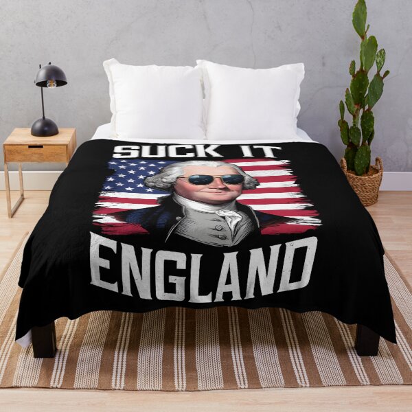 Item preview, Suck It England George Washington Funny 4th of July designed and sold by HeadTurningArt.