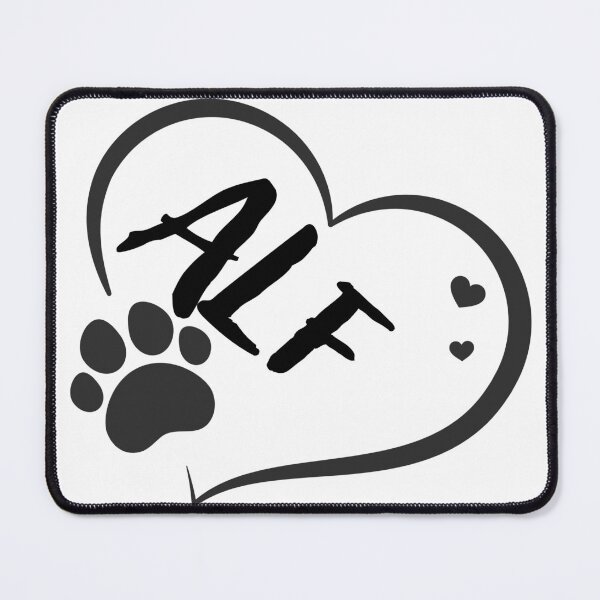 Item preview, Alf name in a heart with a paw, great gift for dog or cat owners designed and sold by OCS1337.