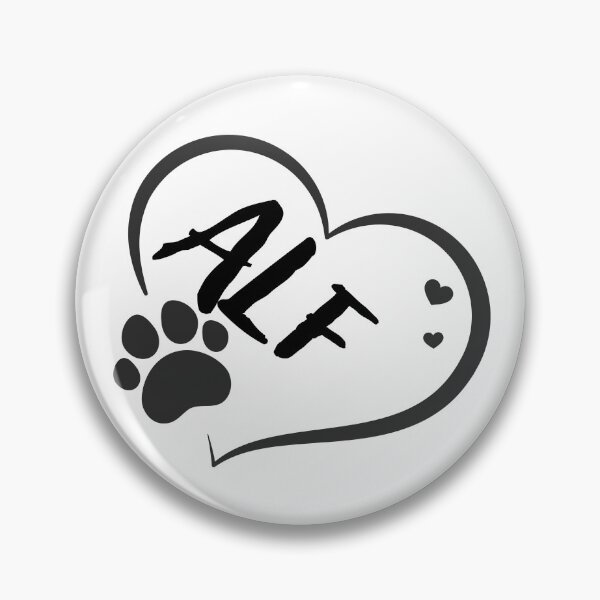 Item preview, Alf name in a heart with a paw, great gift for dog or cat owners designed and sold by OCS1337.