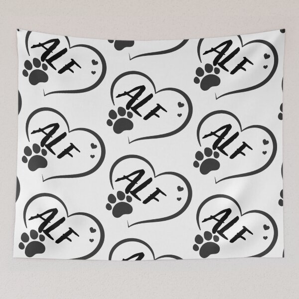 Item preview, Alf name in a heart with a paw, great gift for dog or cat owners designed and sold by OCS1337.