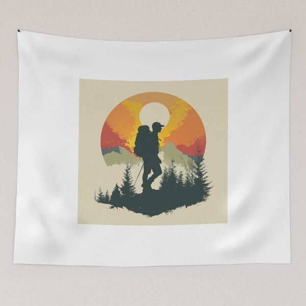 Item preview, Hiker Mountain Retro Classic  designed and sold by redstar19.