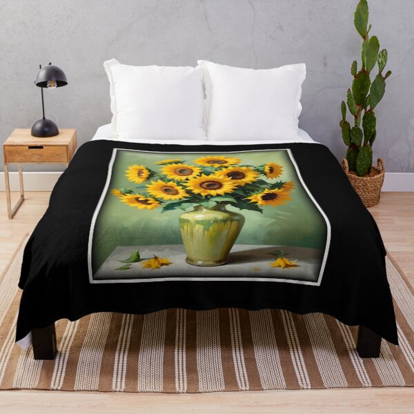 Item preview, Painting Of The Sunflowers In A Style Imitating Vincent van Gogh's Technique designed and sold by Adelberton.