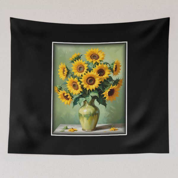 Item preview, Painting Of The Sunflowers In A Style Imitating Vincent van Gogh's Technique designed and sold by Adelberton.