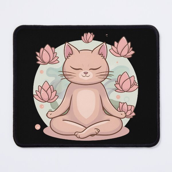 Artikelvorschau, Meditative Katze: Lotus Serenity entworfen und verkauft von EnchantWearEmpo.