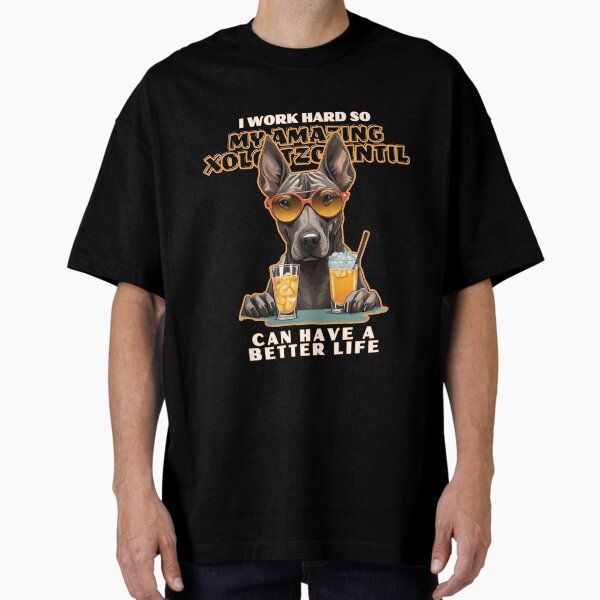 Vista previa del artículo con la obra «xoloitzcuintli Lovers "Trabajo duro para que mi increíble perro corgi galés Pembroke pueda tener una vida mejor"», diseñado y vendido por GoodyPaws.