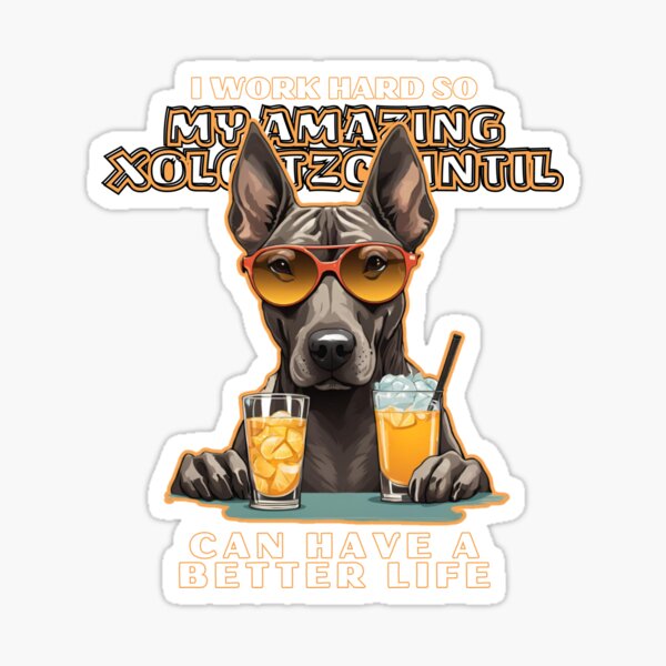 Vista previa del artículo con la obra «xoloitzcuintli Lovers "Trabajo duro para que mi increíble perro corgi galés Pembroke pueda tener una vida mejor"», diseñado y vendido por GoodyPaws.