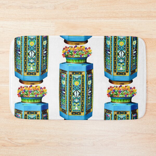 Item preview, Hexagonal vase with cloisonné decoration (Minton 1870-80). designed and sold by bekki smith.