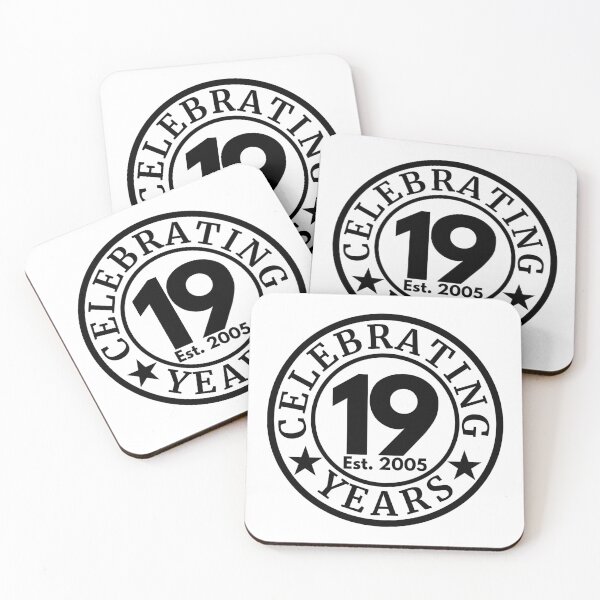 Item preview, Happy 19th Birthday - Established 2005 Celebration designed and sold by highflycrafts.