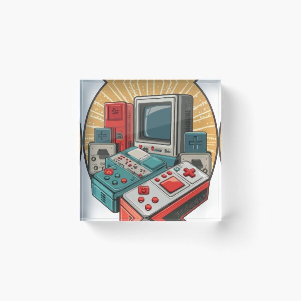 Item preview, Gaming Legends: Vintage Video Game Consoles designed and sold by bb-15artstudio.