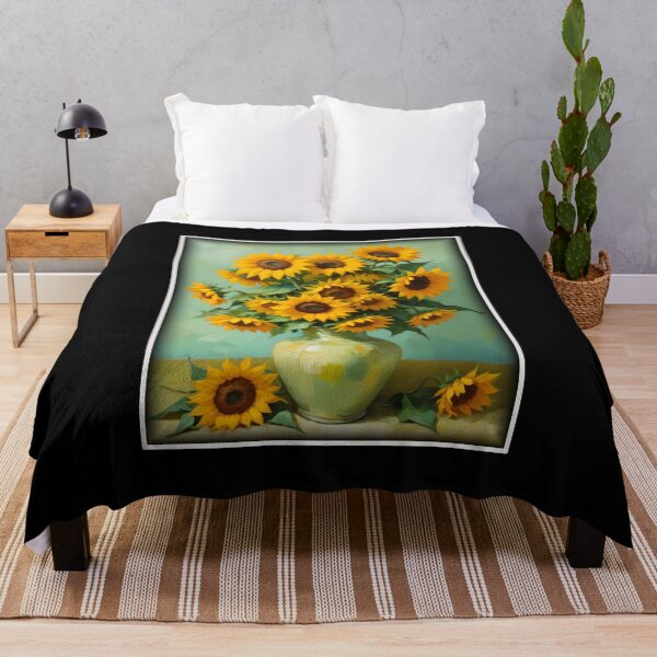 Item preview, Painting Of The Sunflowers In A Style Imitating Vincent van Gogh's Technique designed and sold by Adelberton.