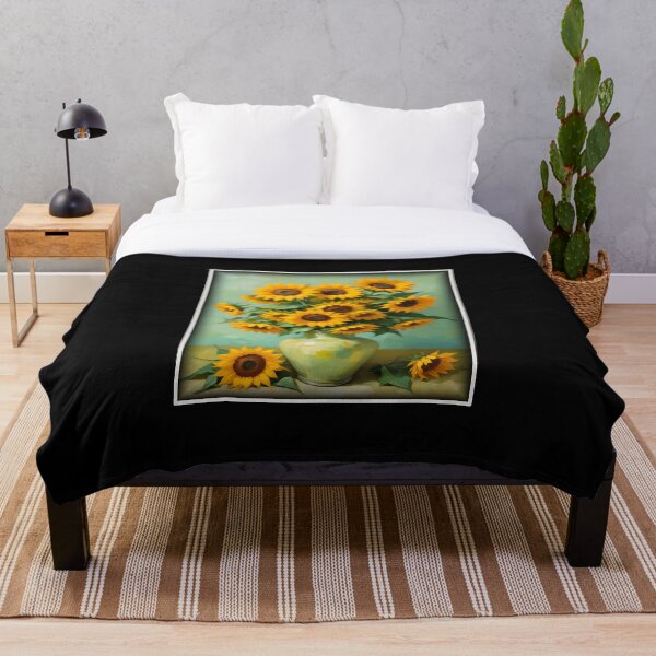 Artikelvorschau, Gemälde der Sonnenblumen in einem Stil, der die Technik von Vincent van Gogh imitiert entworfen und verkauft von Adelberton.