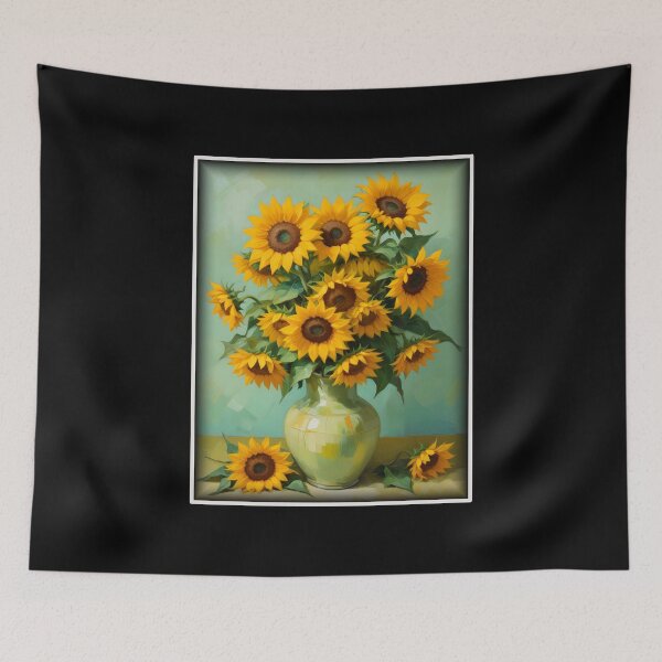 Item preview, Painting Of The Sunflowers In A Style Imitating Vincent van Gogh's Technique designed and sold by Adelberton.