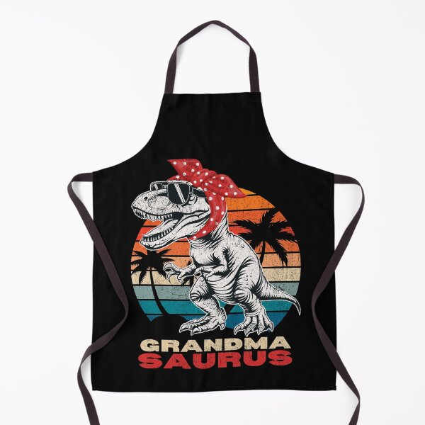 Item preview, Grandma Saurus Retro Dinosaur with Sunglasses and Bandana designed and sold by PantatKiller.
